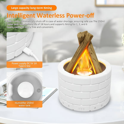 Flame Diffuser & Humidifier – Bonfire-Inspired Essential Oil Diffuser