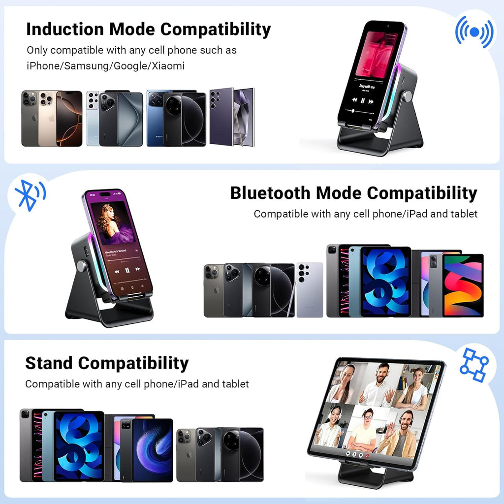 5 in 1 Sound Glow Wireless Speaker Stand