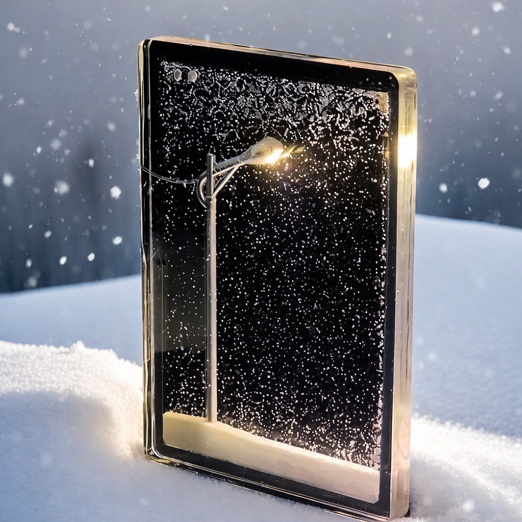 Snowy Night Flowing Lamp