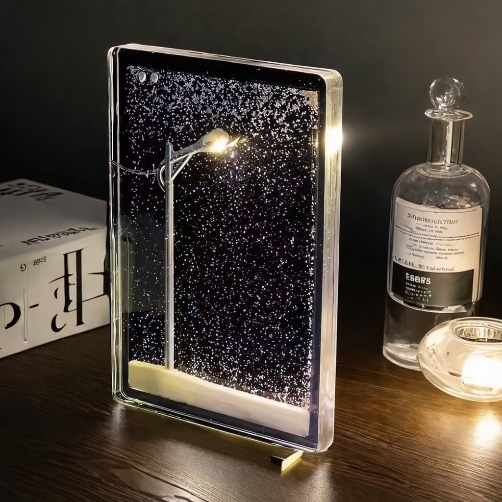 Snowy Night Flowing Lamp