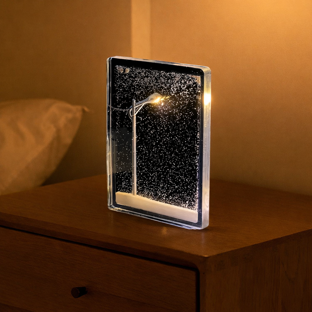 Snowy Night Flowing Lamp