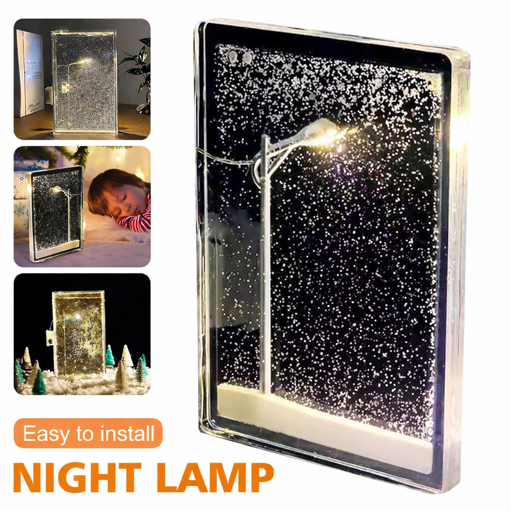 Snowy Night Flowing Lamp