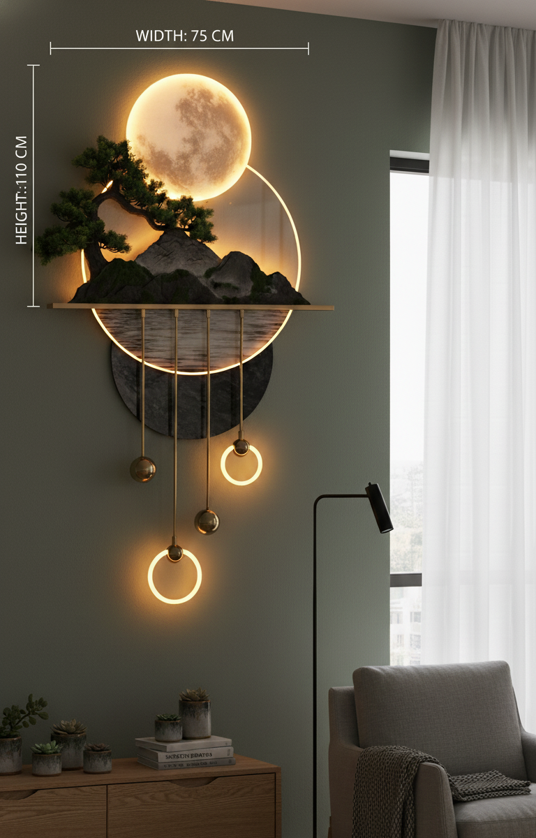 MoonAura Wall Zen Landscape Light